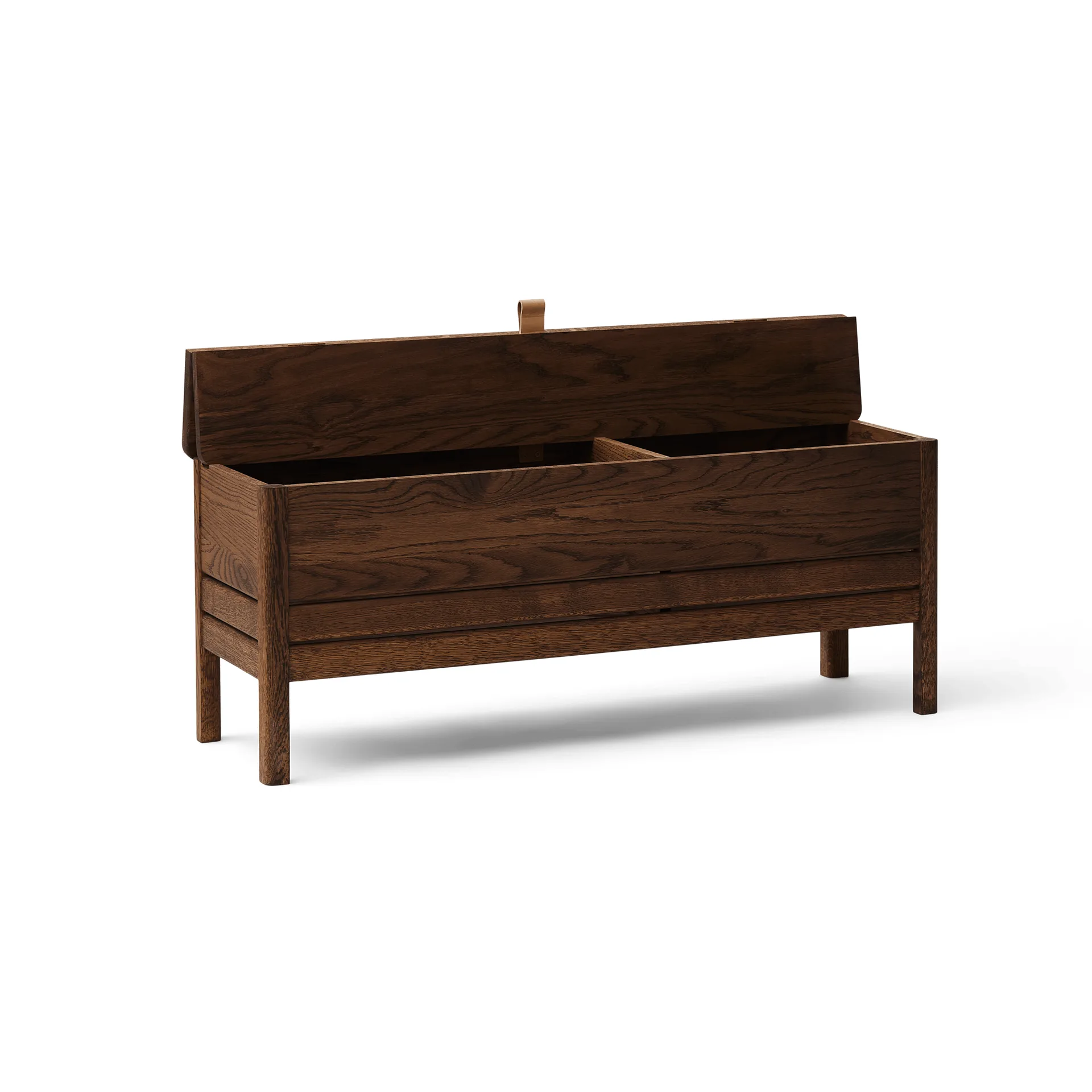 A Line storage bench 111 cm, Smoked oak Form & Refine