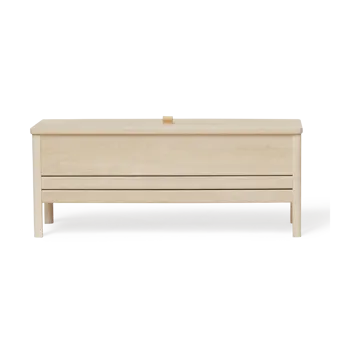 A Line storage bench 111 cm - White oak - Form & Refine