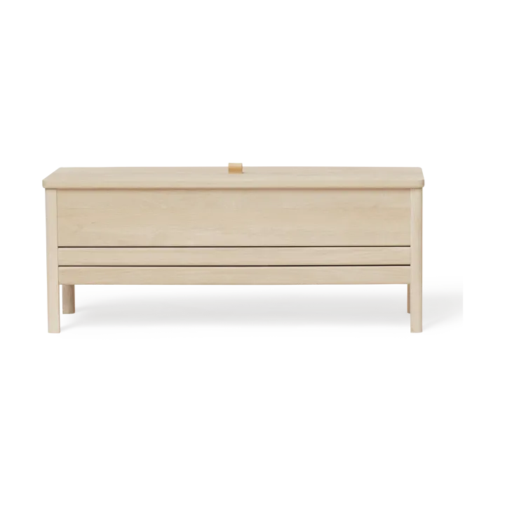 A Line storage bench 111 cm - White oak - Form & Refine