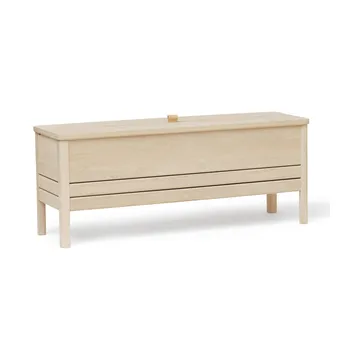 A Line storage bench 111 cm - White oak - Form & Refine