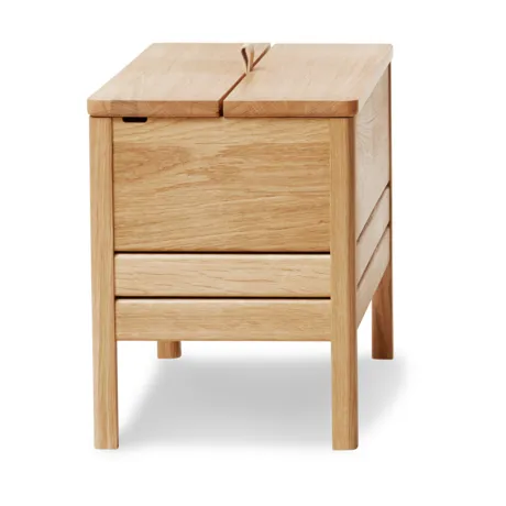 A Line storage bench 68 cm, Oak Form & Refine