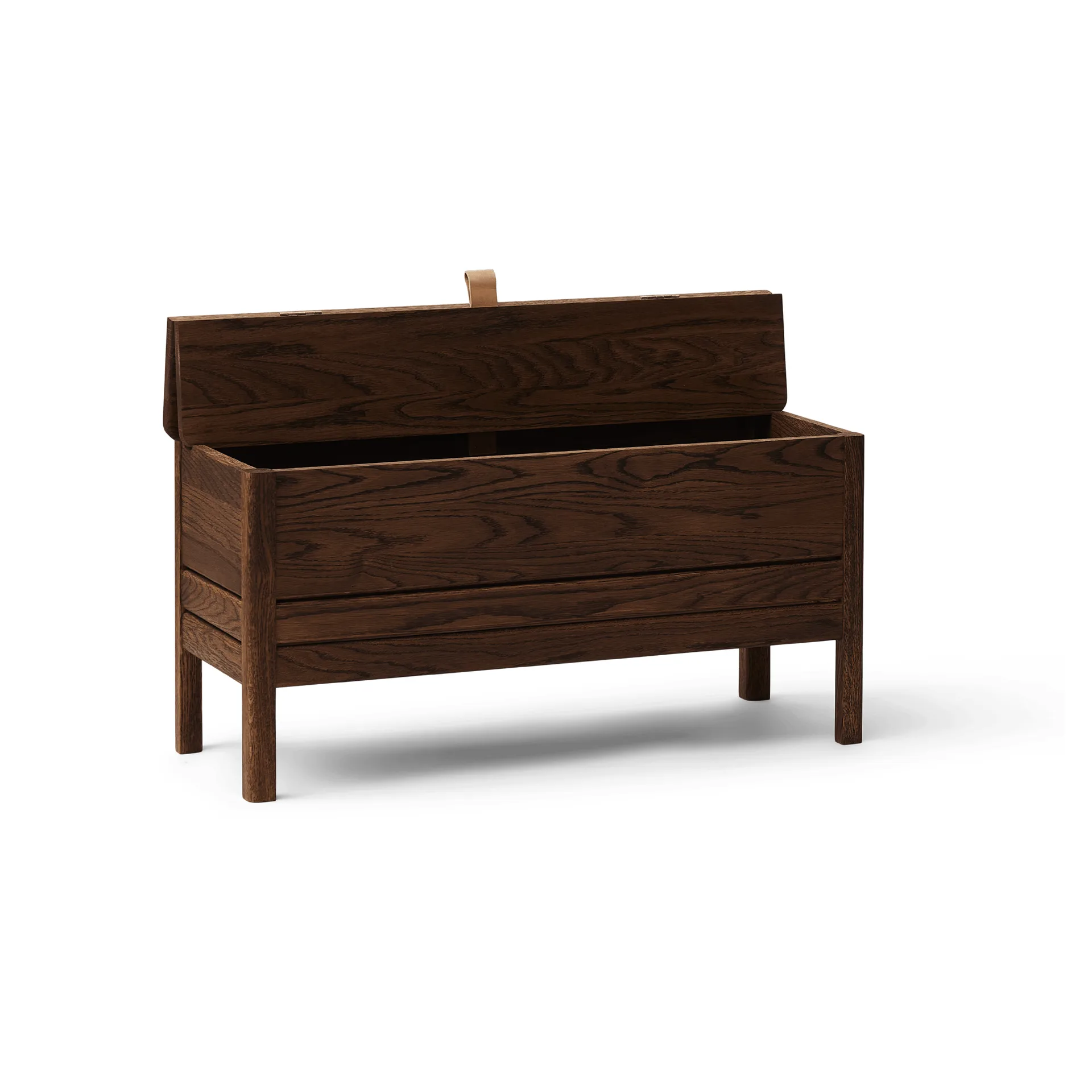 A Line storage bench 90 cm, Smoked oak Form & Refine