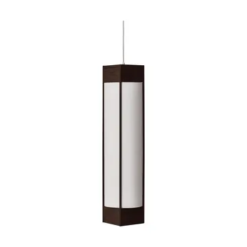 Andon pendant lamp - Dark brown ash, long - Form & Refine
