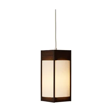 Andon pendant lamp - Dark brown ash, medium - Form & Refine