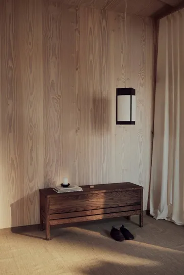 Andon pendant lamp - Dark brown ash, medium - Form & Refine