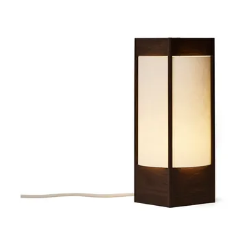 Andon table lamp - Dark brown ash, 32 cm - Form & Refine