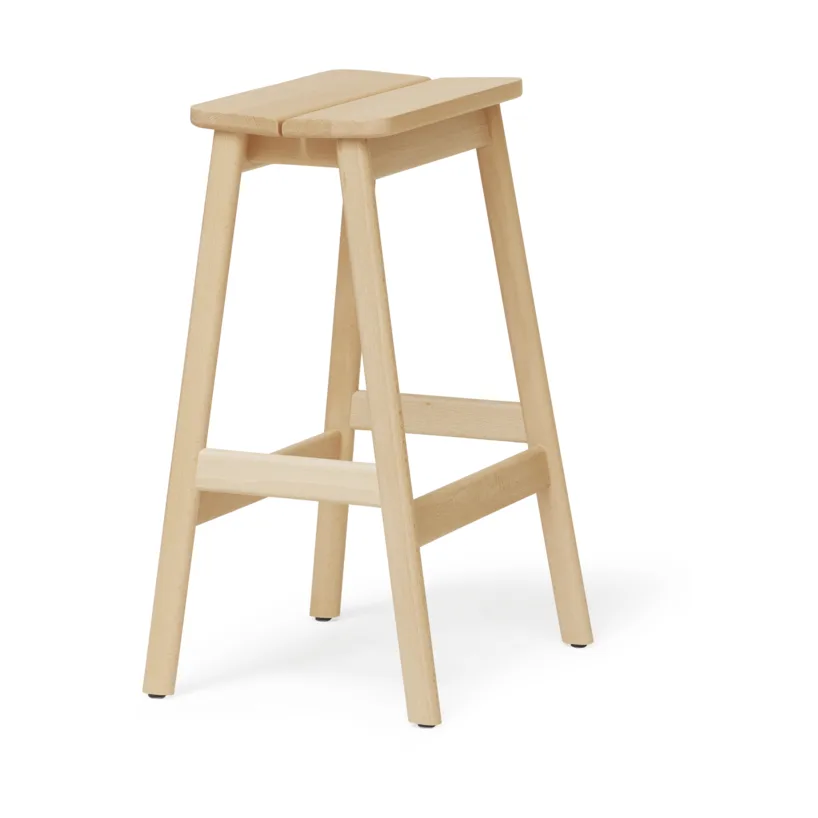 Angle Standard bar stool 65 cm, Beech Form & Refine