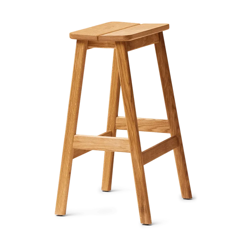 Angle Standard bar stool 65 cm, Oak Form & Refine