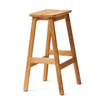 Angle Standard bar stool 65 cm - Oak - Form & Refine
