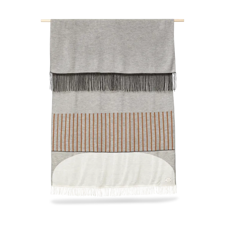 Aymara blanket 130x190 cm - Pattern grey - Form & Refine