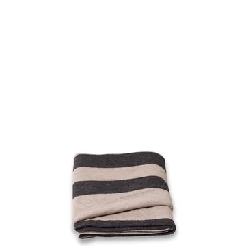 Aymara blanket 130x190 cm - Ribbon Beige-black - Form & Refine