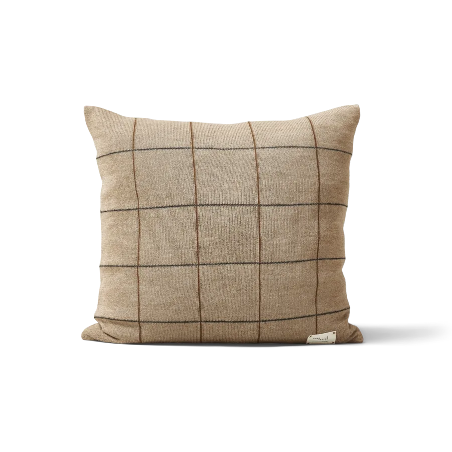 Aymara cushion 52x52 cm, New square brown Form & Refine