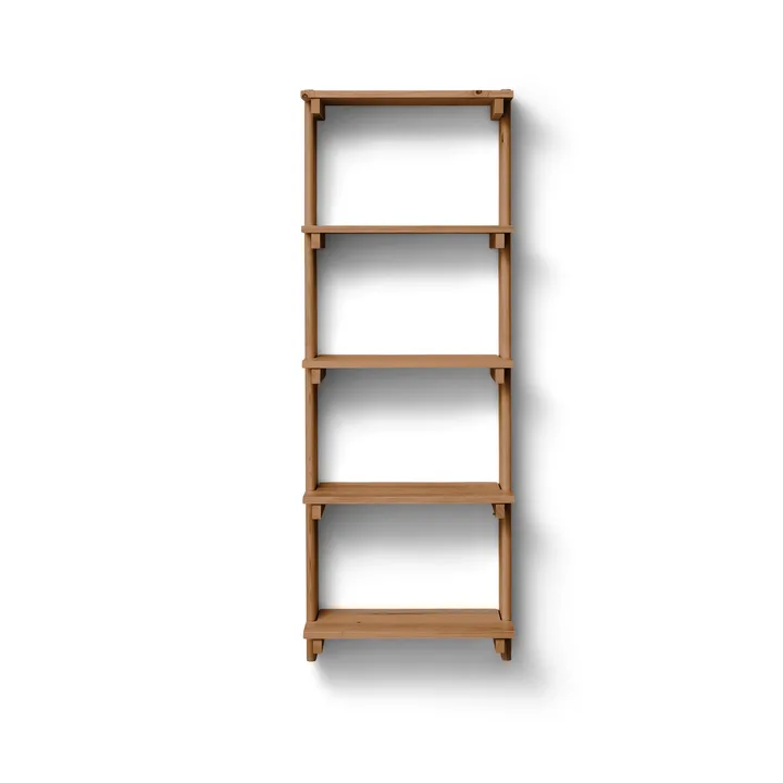 Beam Shelf wall shelf - Deep brown pine, 60x167x25 cm - Form & Refine