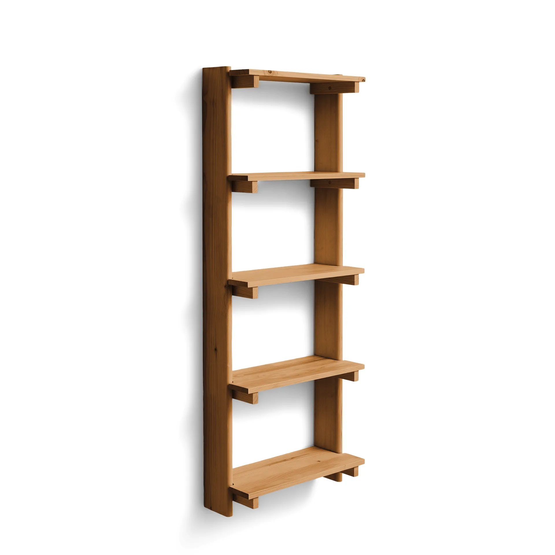 Beam Shelf wall shelf, Deep brown pine, 60x167x25 cm Form & Refine