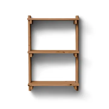 Beam Shelf wall shelf - Deep brown pine, 60x90.5x25 cm - Form & Refine