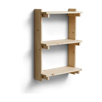 Beam wall shelf 3 shelves - Pinewood - Form & Refine