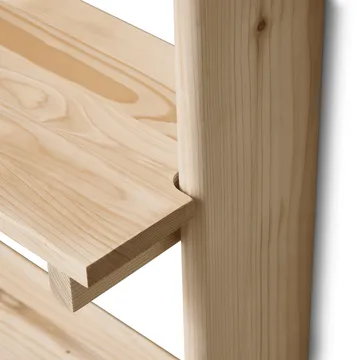 Beam wall shelf 3 shelves - Pinewood - Form & Refine