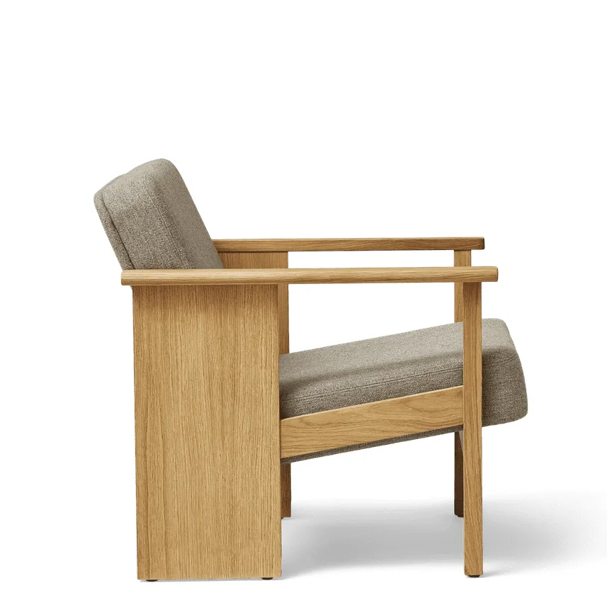 Block lounge chair, Oak-Hallingdal 65-0227 Form & Refine