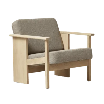 Block lounge chair - White oak-Hallingdal 65-0227 - Form & Refine