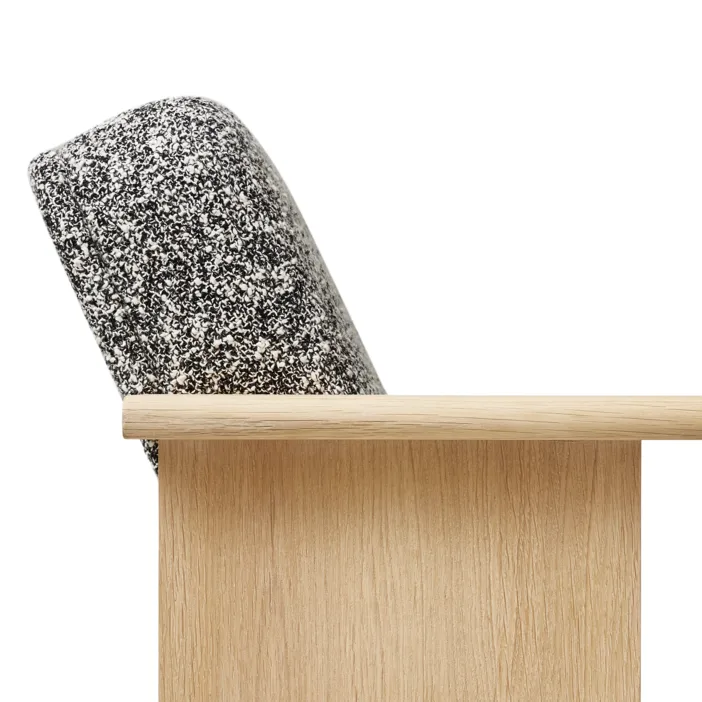 Block lounge chair, White oak-Zero 0004 Form & Refine