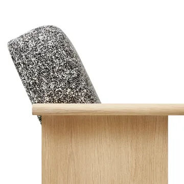 Block lounge chair - White oak-Zero 0004 - Form & Refine