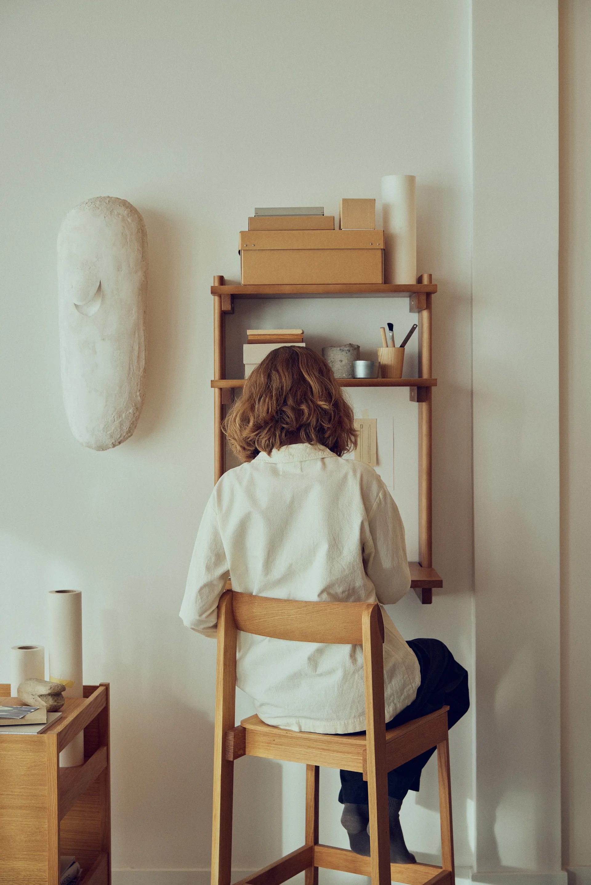 Blueprint bar stool, Oak, 65 cm Form & Refine