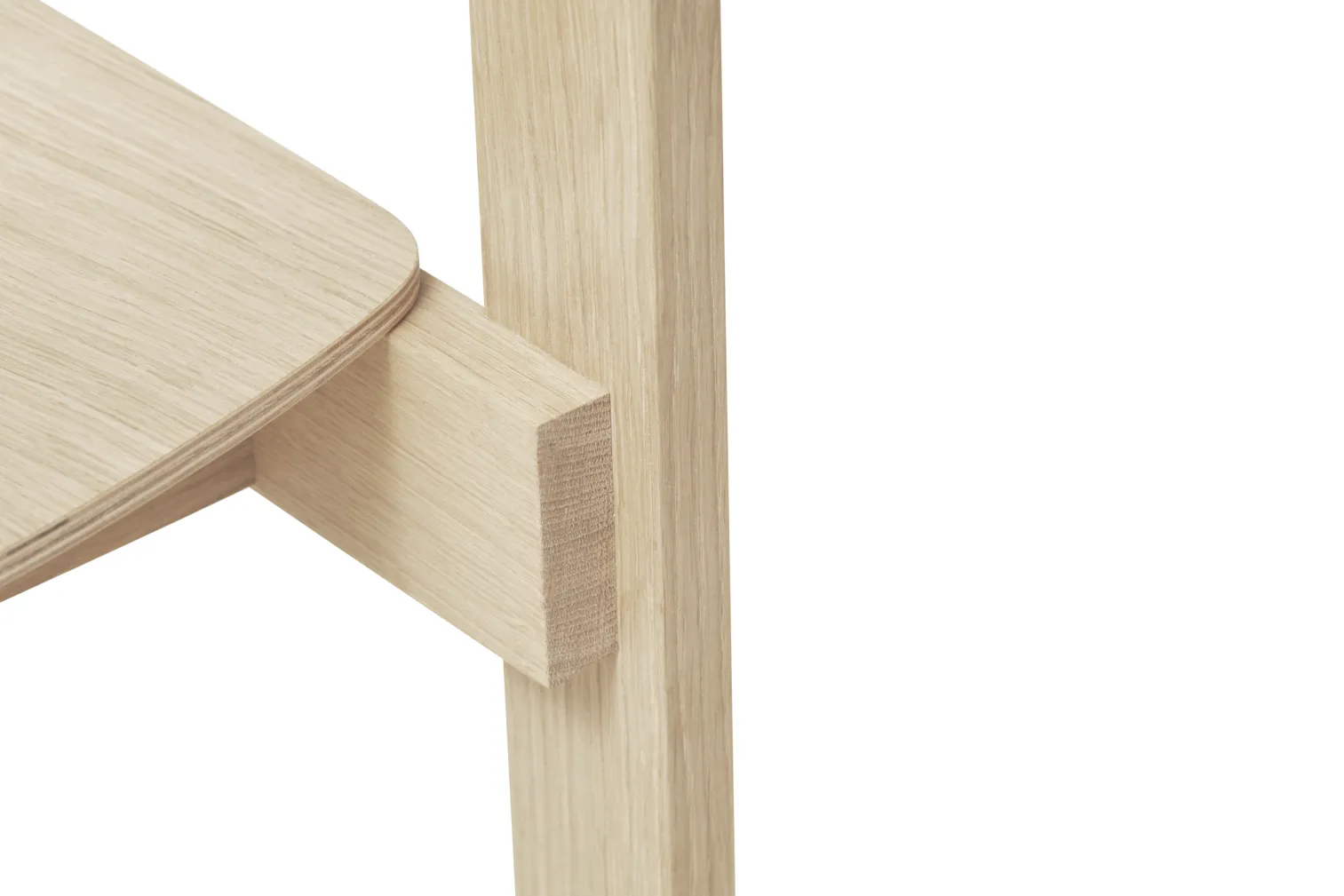 Blueprint chair, White oak Form & Refine