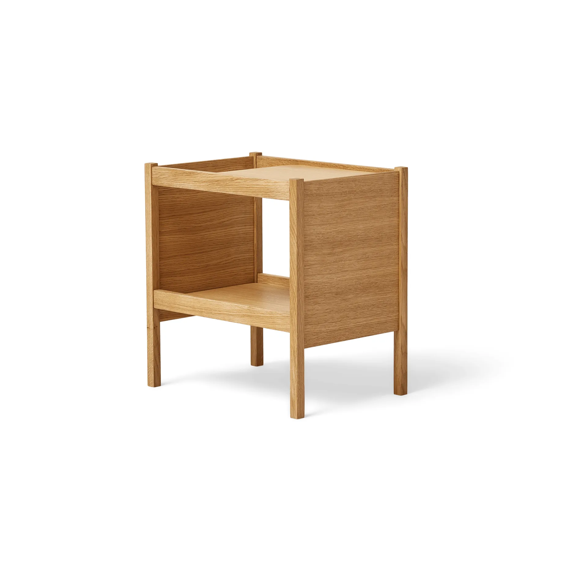 Journal Organiser side table, Oak Form & Refine