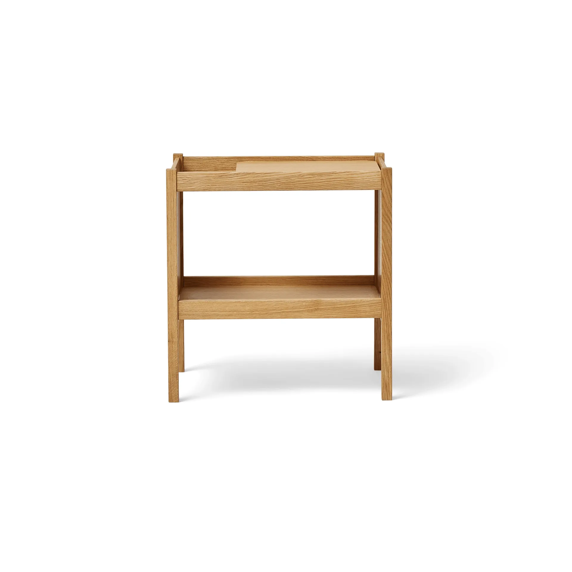 Journal Organiser side table, Oak Form & Refine