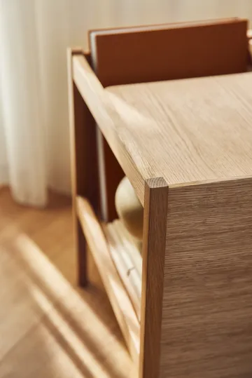 Journal Organiser side table - Oak - Form & Refine