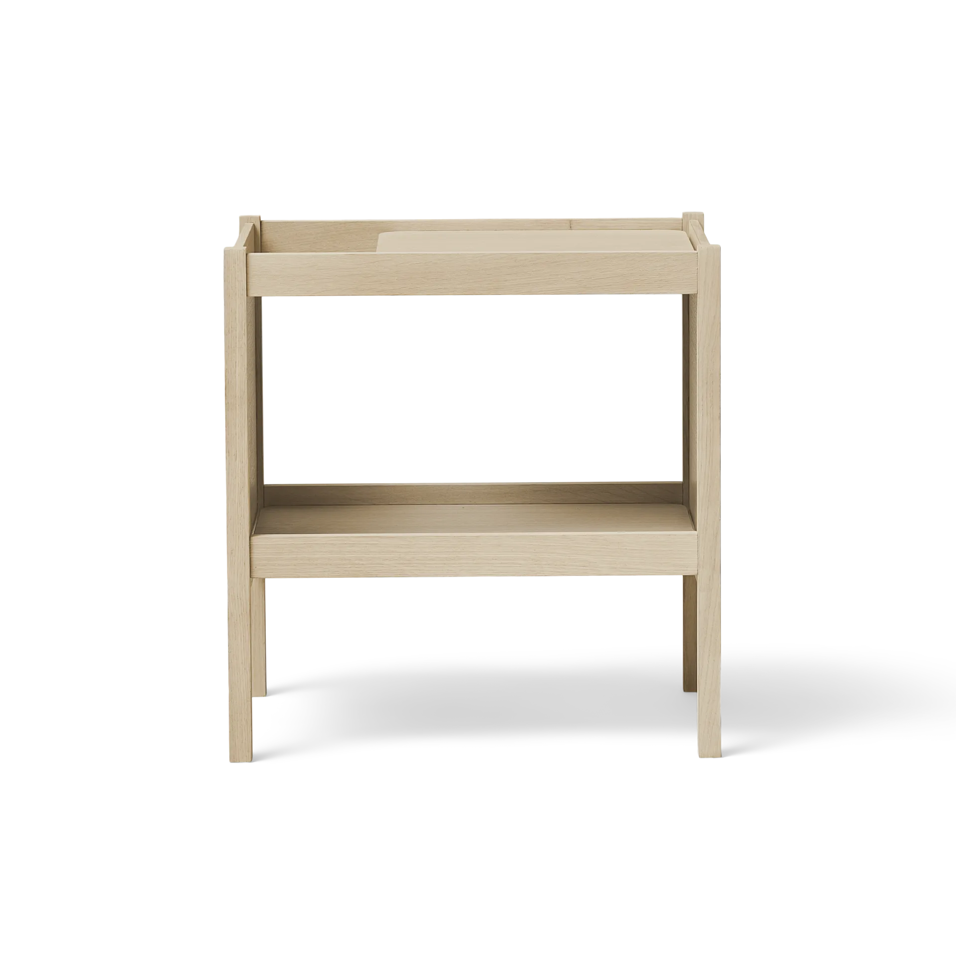 Journal side table 29x43 cm, White oak Form & Refine