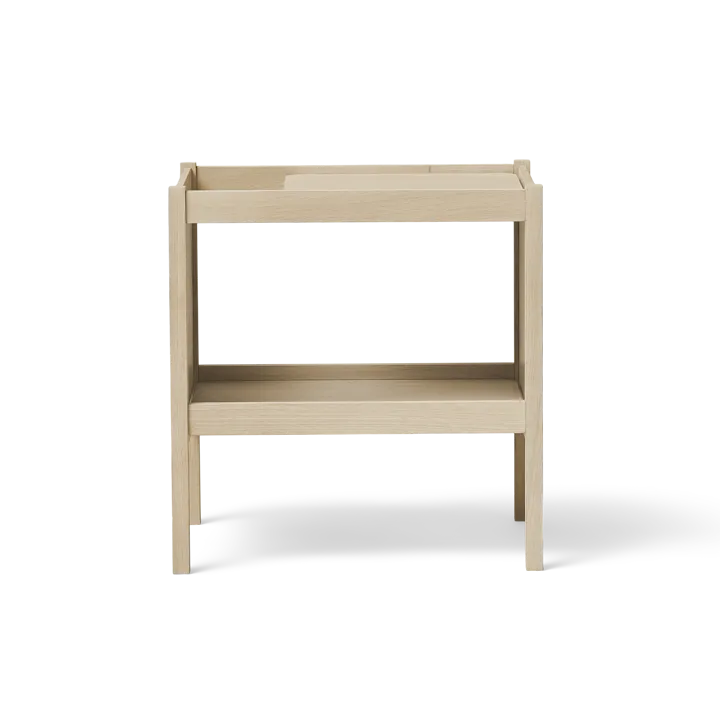Journal side table 29x43 cm - White oak - Form & Refine