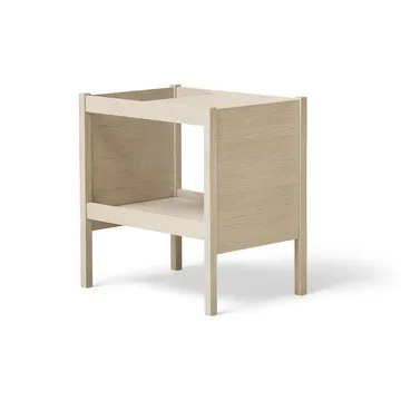 Journal side table 29x43 cm - White oak - Form & Refine