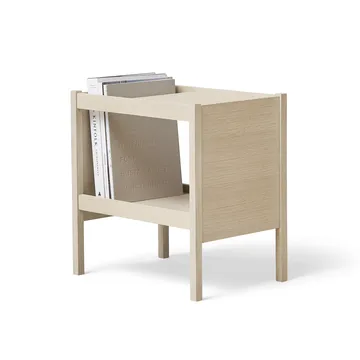 Journal side table 29x43 cm - White oak - Form & Refine