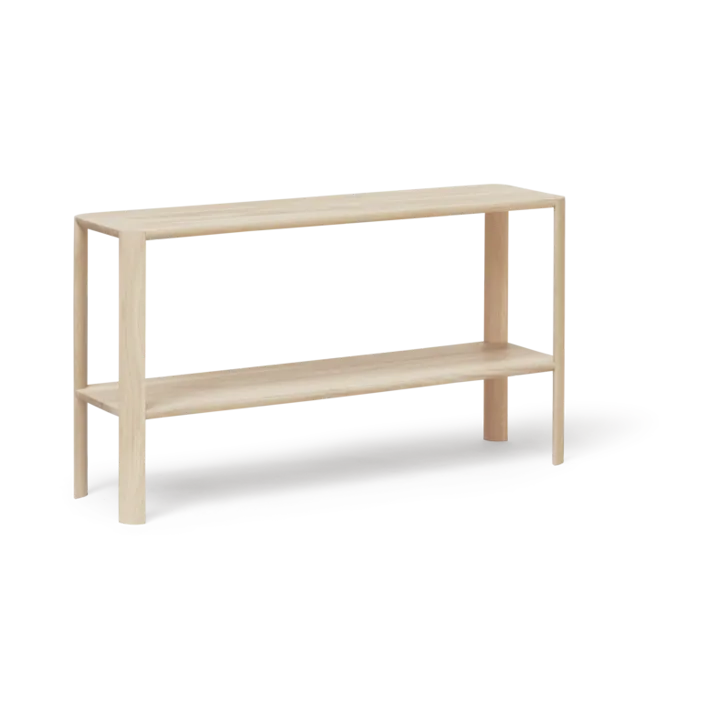Leaf shelf 2 shelves 57x100 cm - White oak - Form & Refine
