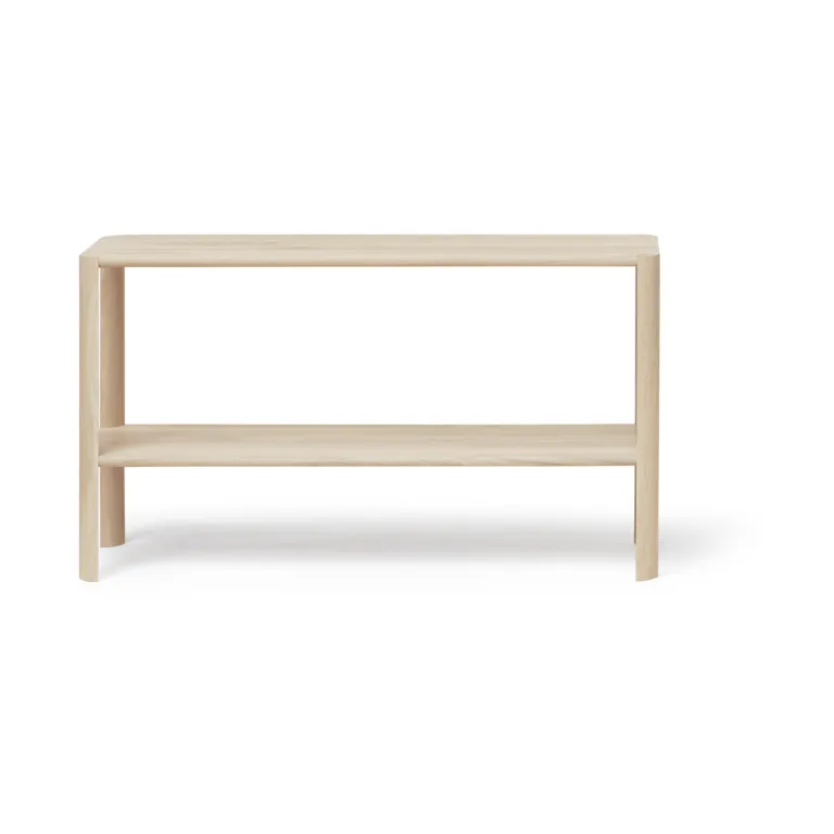 Leaf shelf 2 shelves 57x100 cm, White oak Form & Refine