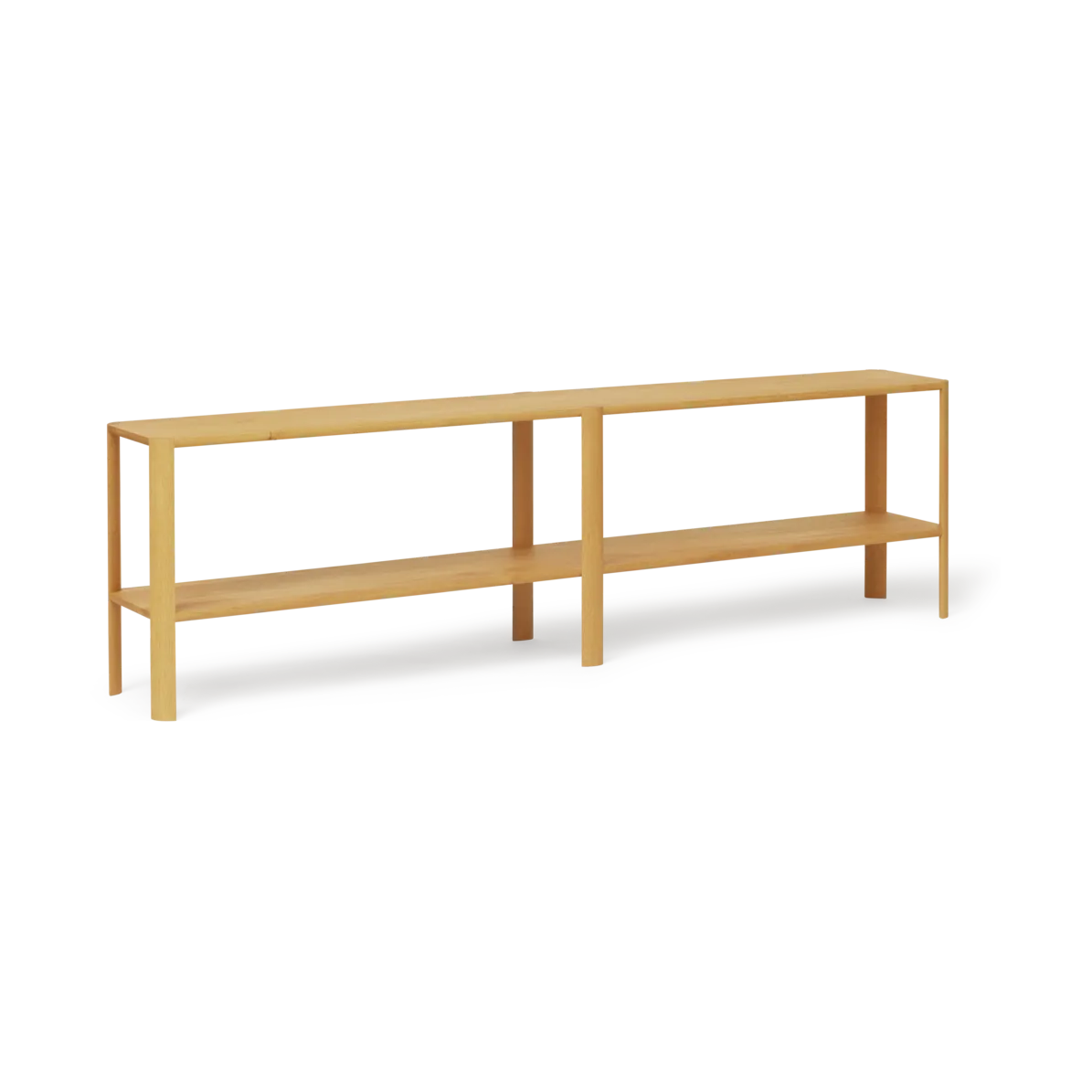 Leaf shelf 2 shelves 57x200 cm, Oak Form & Refine