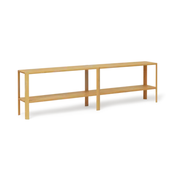 Leaf shelf 2 shelves 57x200 cm - Oak - Form & Refine