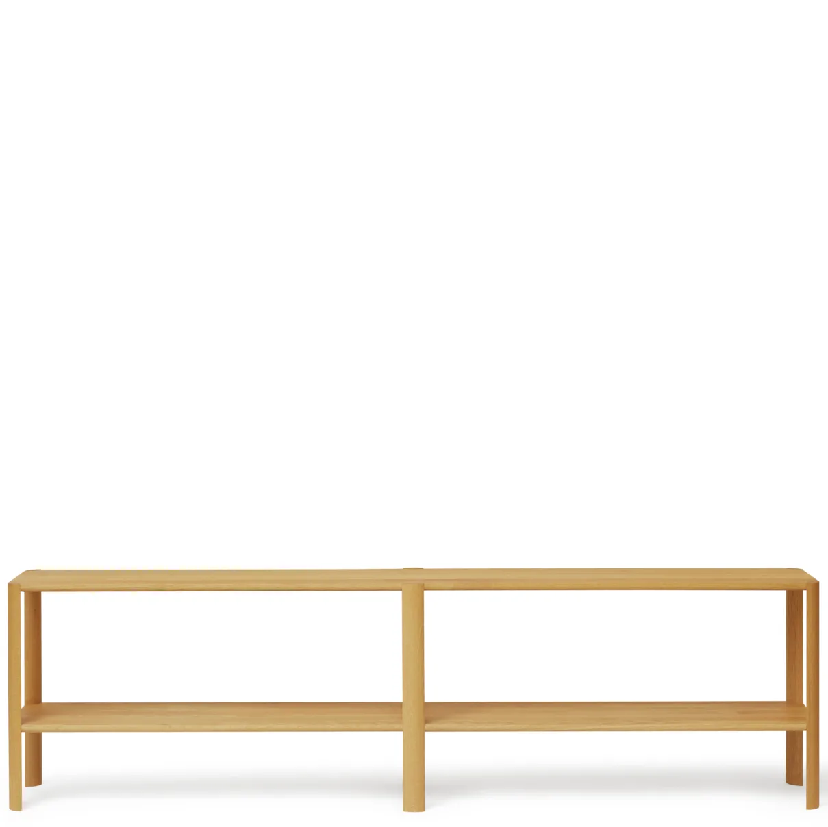Leaf shelf 2 shelves 57x200 cm, Oak Form & Refine