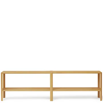 Leaf shelf 2 shelves 57x200 cm - Oak - Form & Refine