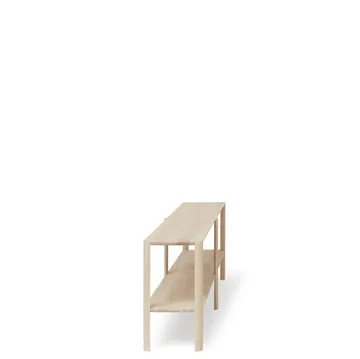 Leaf shelf 2 shelves 57x200 cm - White oak - Form & Refine