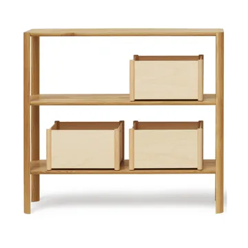 Leaf shelf 3 shelves 92x100 cm - Oak - Form & Refine