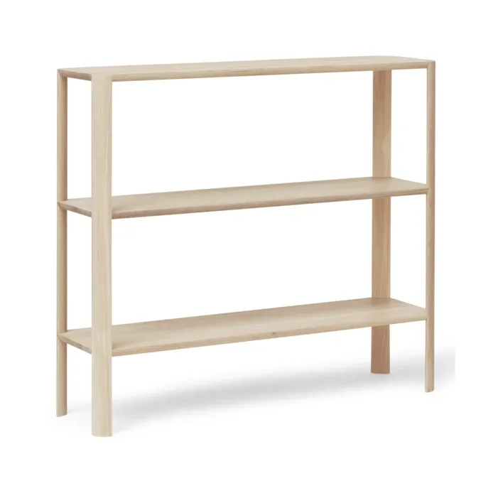 Leaf shelf 3 shelves 92x100 cm, White oak Form & Refine