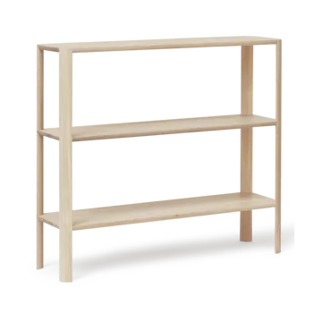 Leaf shelf 3 shelves 92x100 cm - White oak - Form & Refine