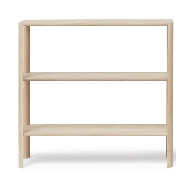 Leaf shelf 3 shelves 92x100 cm, White oak Form & Refine