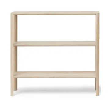 Leaf shelf 3 shelves 92x100 cm - White oak - Form & Refine