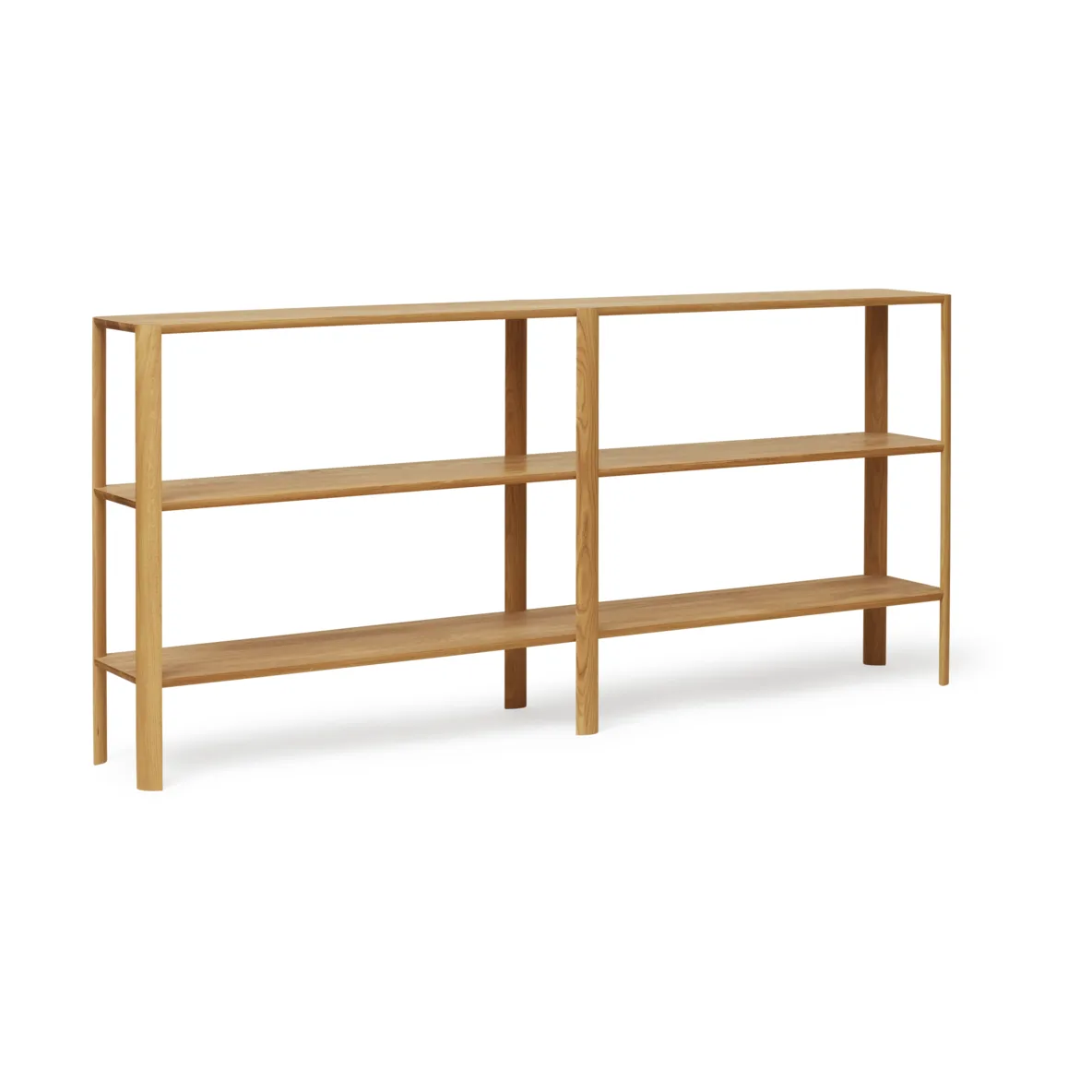 Leaf shelf 3 shelves 92x200 cm, Oak Form & Refine