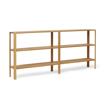 Leaf shelf 3 shelves 92x200 cm - Oak - Form & Refine
