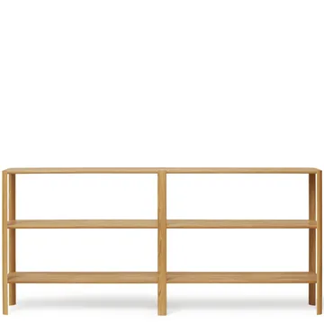 Leaf shelf 3 shelves 92x200 cm - Oak - Form & Refine
