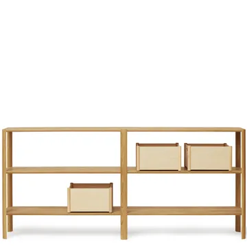 Leaf shelf 3 shelves 92x200 cm - Oak - Form & Refine